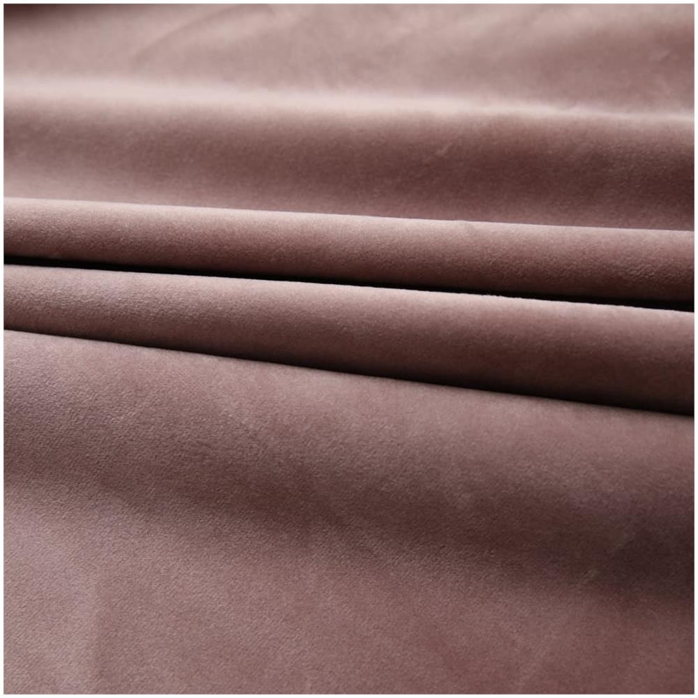 Tende Oscuranti Con Ganci 2 Pz Rosa Antico In Velluto 140x245cm - Foto 2