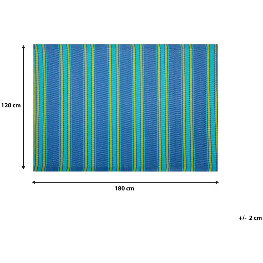Tappeto Da Esterno Azzurro 120 X 180 Cm Alwar - Foto 2