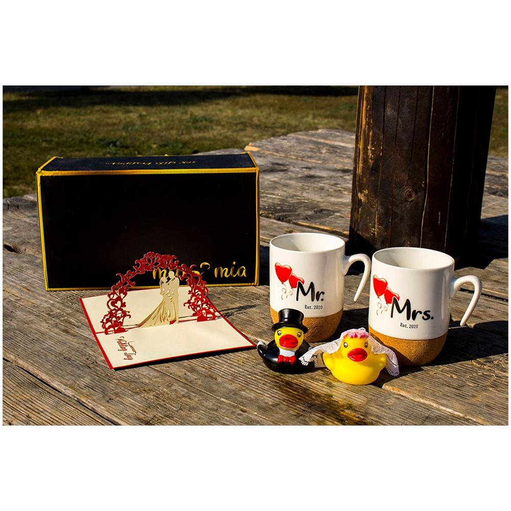 Mr & Mrs - Set Regalo Tazze Da Caffè (matrimonio 2020) - Foto 2