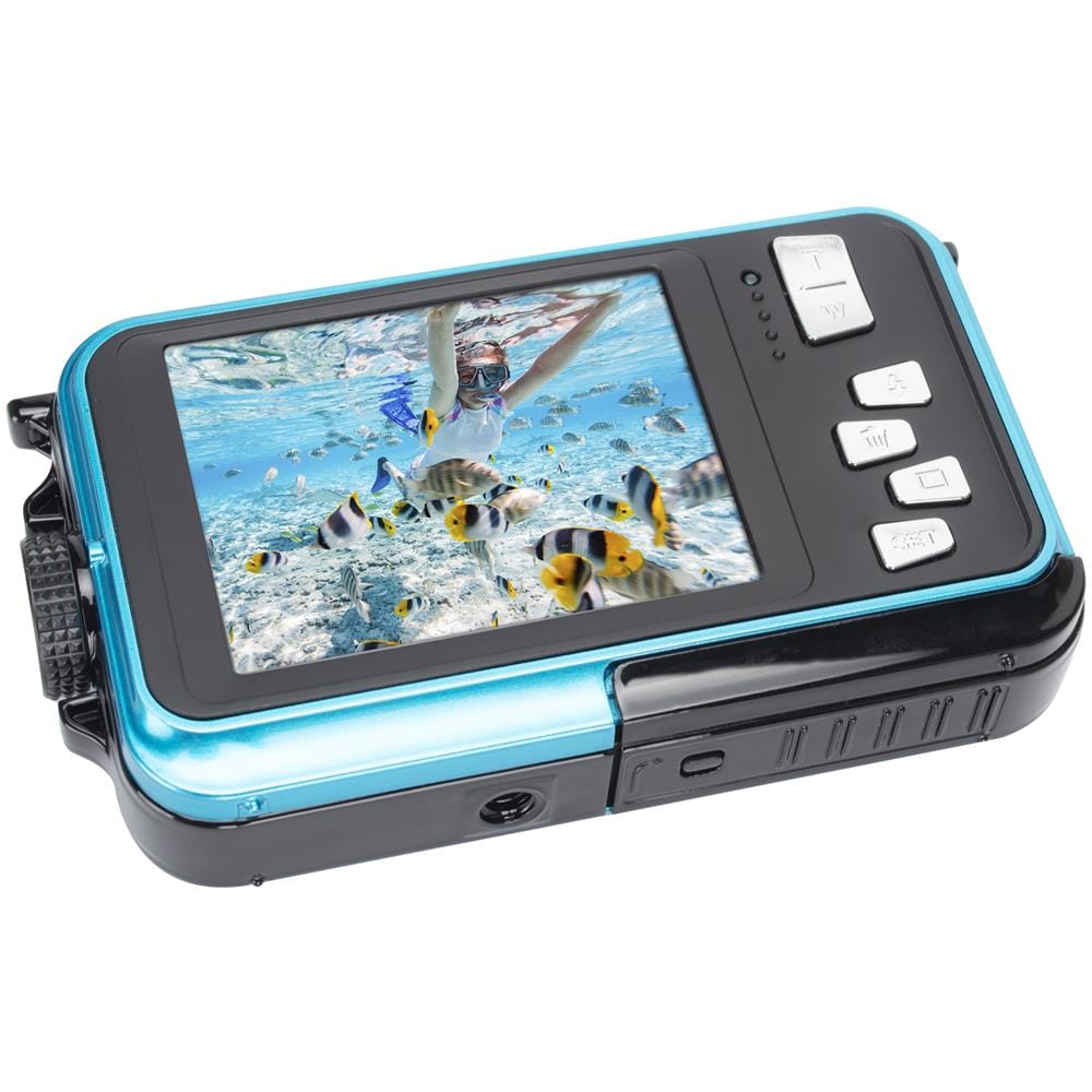 Realishot WP8000 Fotocamera Subacquea 24 MP COMOS Digital Zoom 16X Dual screen 2.7’’ and 1.8’’ Colore Blu - Foto 2