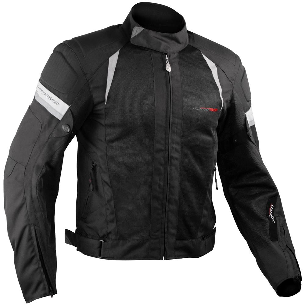 Giacca Moto Estiva Tessuto Rete Mesh Traspirante Protezioni Ce Cordura Nero Xxl - Foto 2
