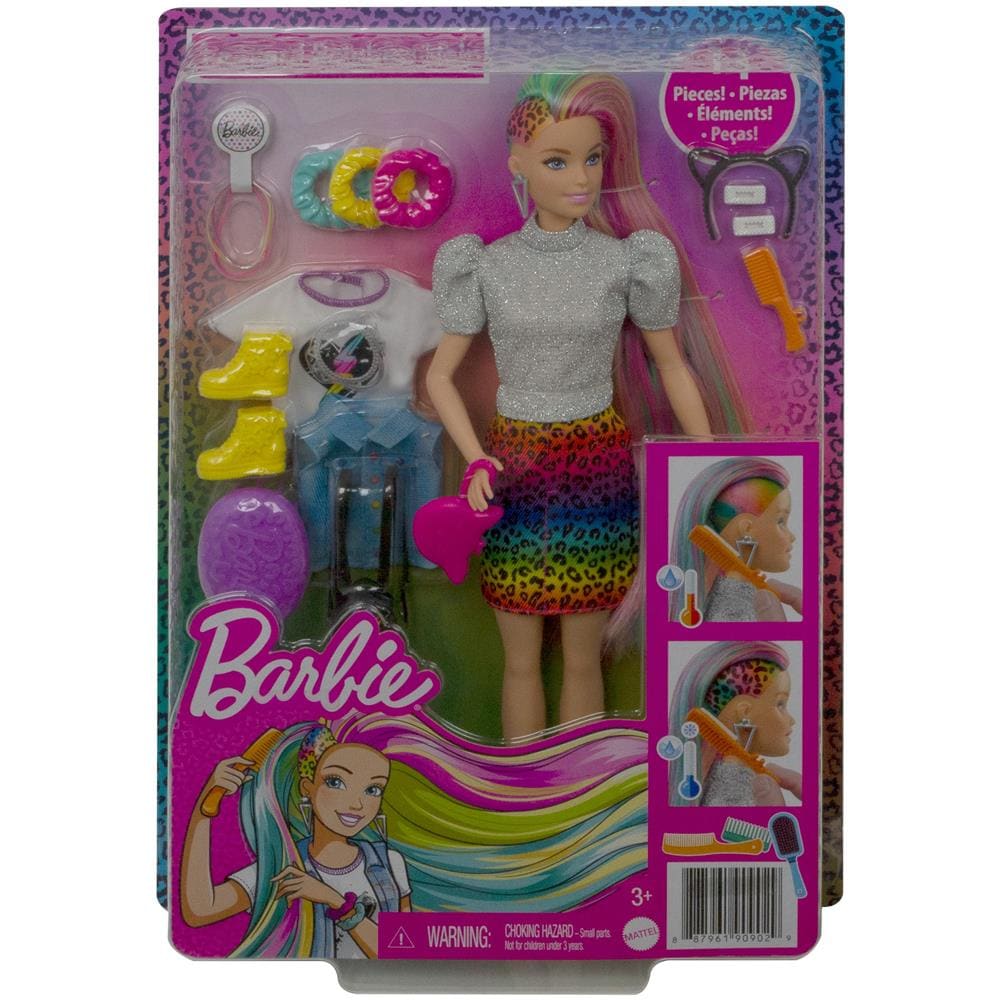 GRN81 Barbie - Capelli Multicolor con Accessori - Foto 1