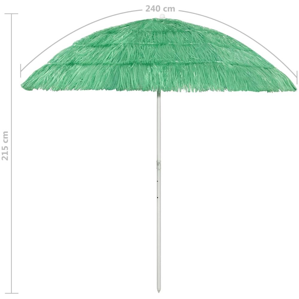 Ombrellone da Spiaggia Hawaii Verde 240 cm - Foto 7