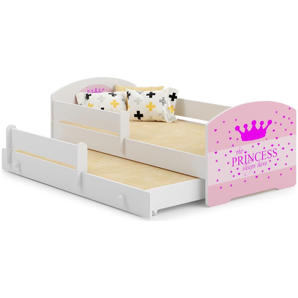 Luk Ii 160x80 Letto Matrimoniale Per Bambini Sleeping Princess Pink - Foto 1