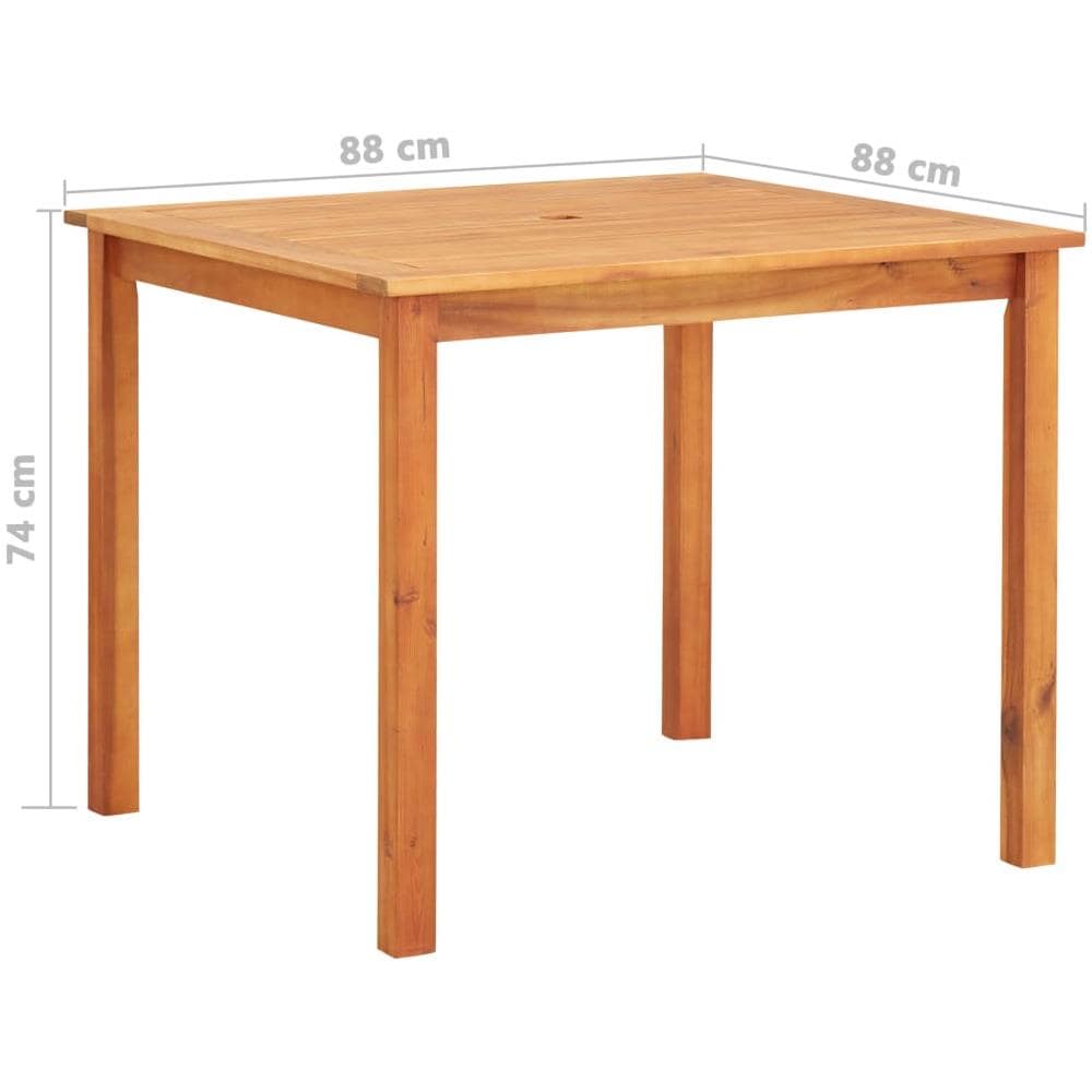 Set Da Pranzo Da Giardino 5 Pz Con Cuscini Massello Di Acacia - Foto 8
