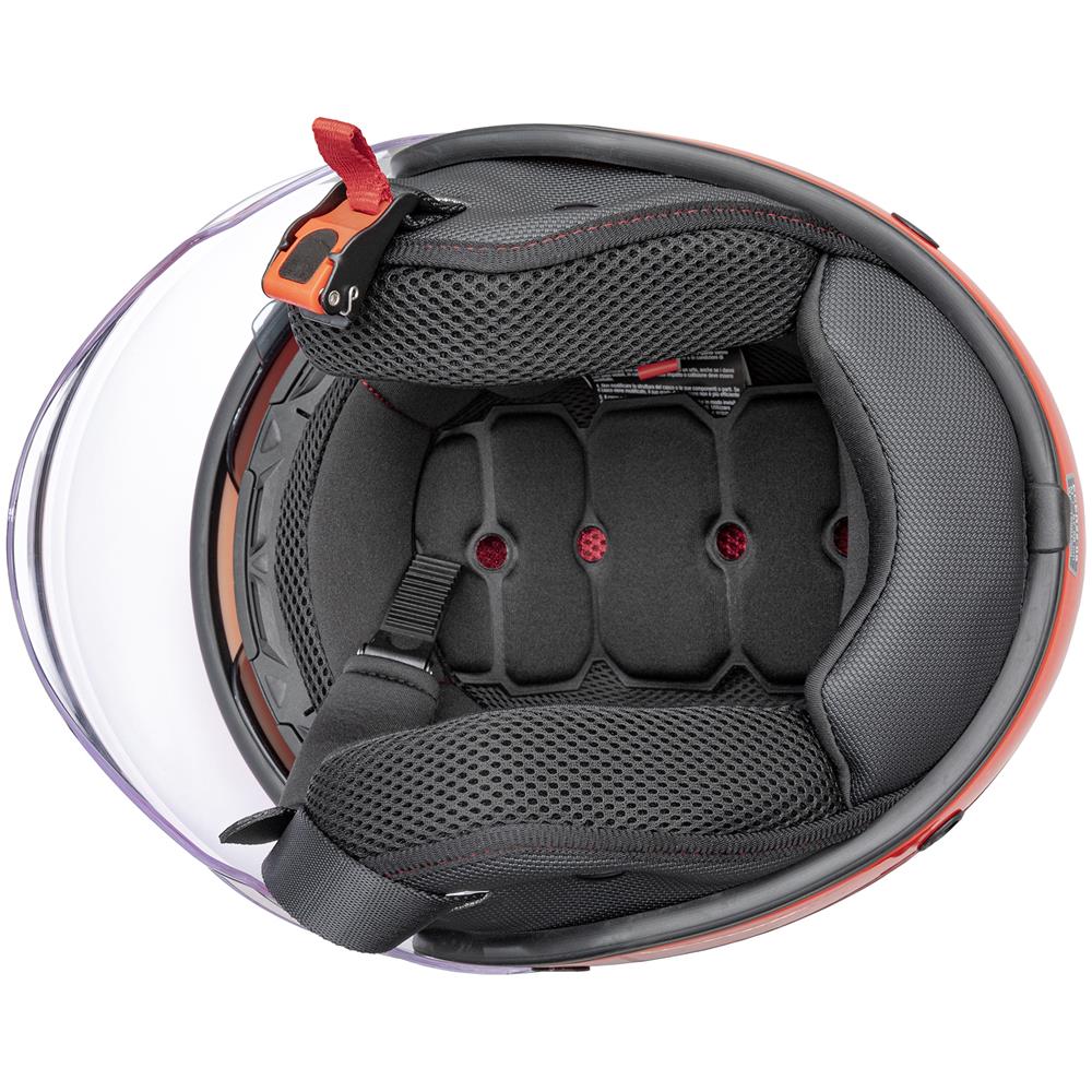 Casco Jet Scooter Moto Ece2205 Certificato Parasole Lunga Visiera Nero Opaco L - Foto 10