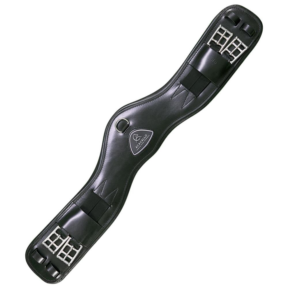 Sottopancia Dressage Corto Acavallo Anatomico In Cuoio Con Elastici E Fondo Con Inserti In Gel 65 Cm - Foto 1