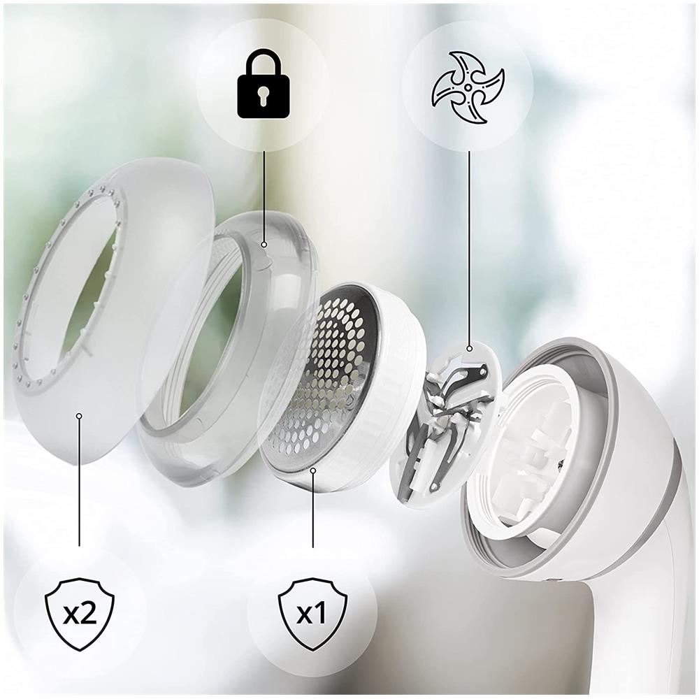 FS16USB Levapelucchi Elettrico Ricaricabile con Manico Girevole e Borsetta per Trasporto - Foto 2