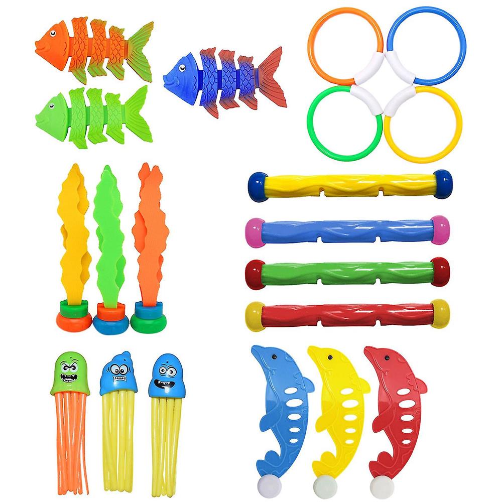 Giocattoli Piscina Per Bambini: 3 Pezzi Per Immersioni E Nuoto, Siluri E Creature Marine, Gioco Estivo All'aperto - 4