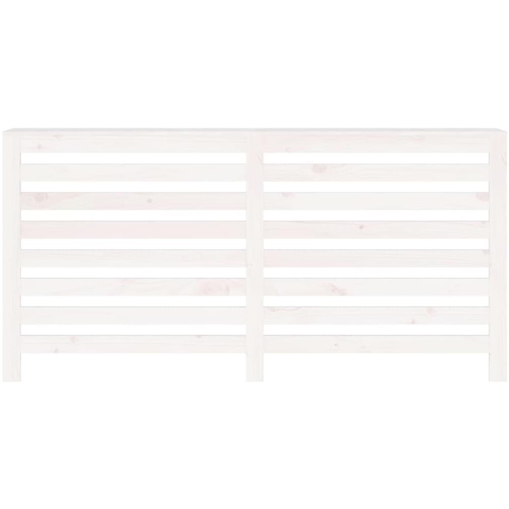 Copertura Termosifone Bianca 169x19x84 Cm Legno Massello Pino - Foto 4