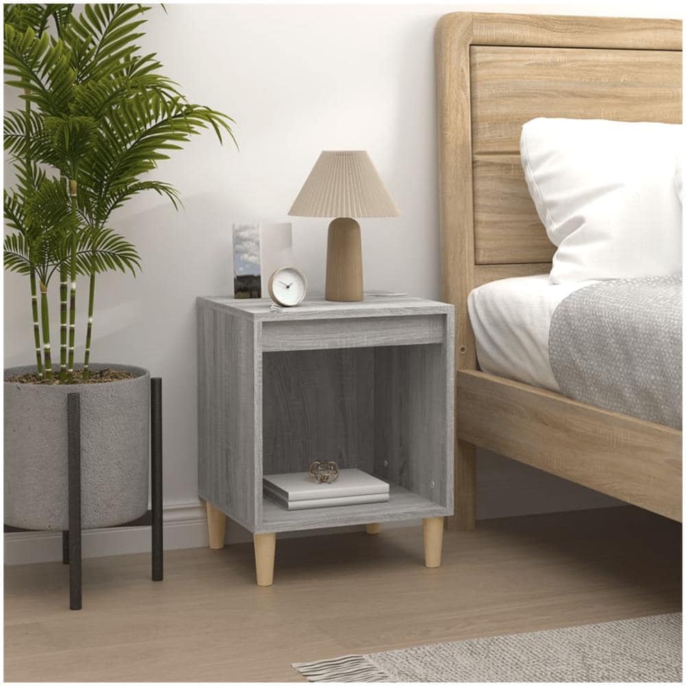 Comodino Grigio Sonoma 40x35x50 Cm - Foto 1