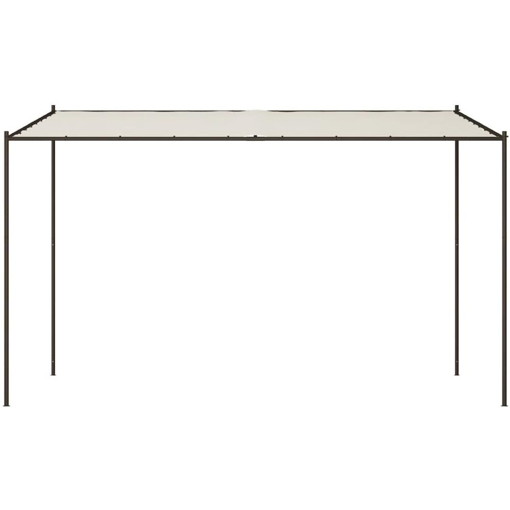 Gazebo Bianco 4x4 M 180 G /m Tessuto E Acciaio - Foto 3