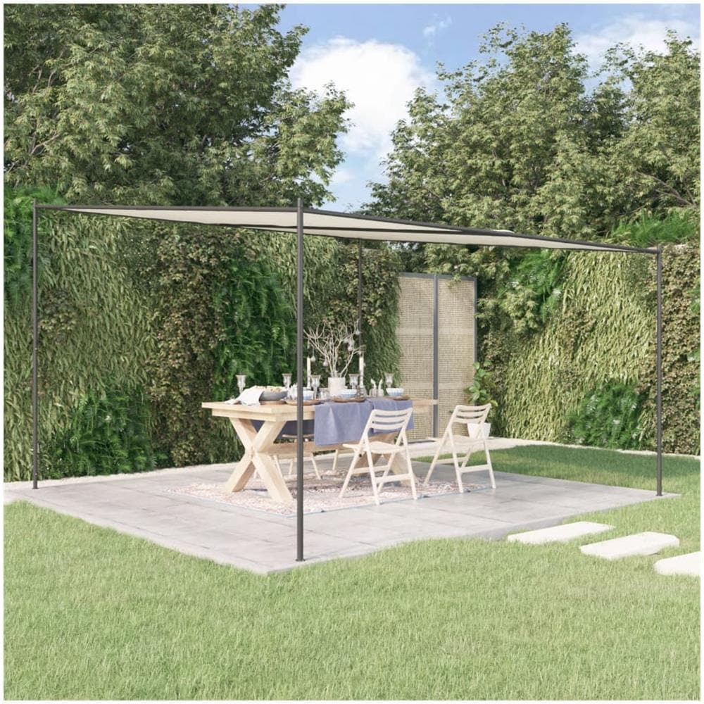 Gazebo Bianco 4x4 M 180 G /m Tessuto E Acciaio - Foto 1