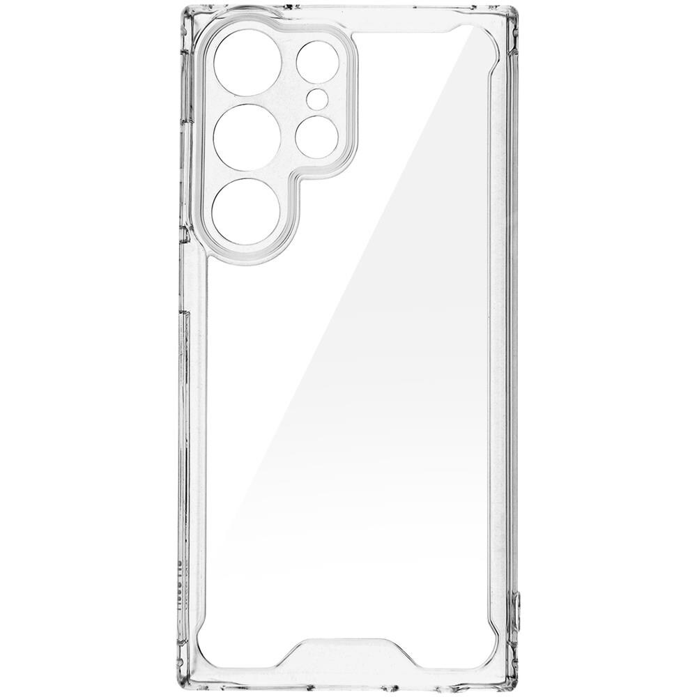 Cover Per Samsung Galaxy S23 Ultra Retro Rigido Angoli Antiurti Trasparente - Foto 1