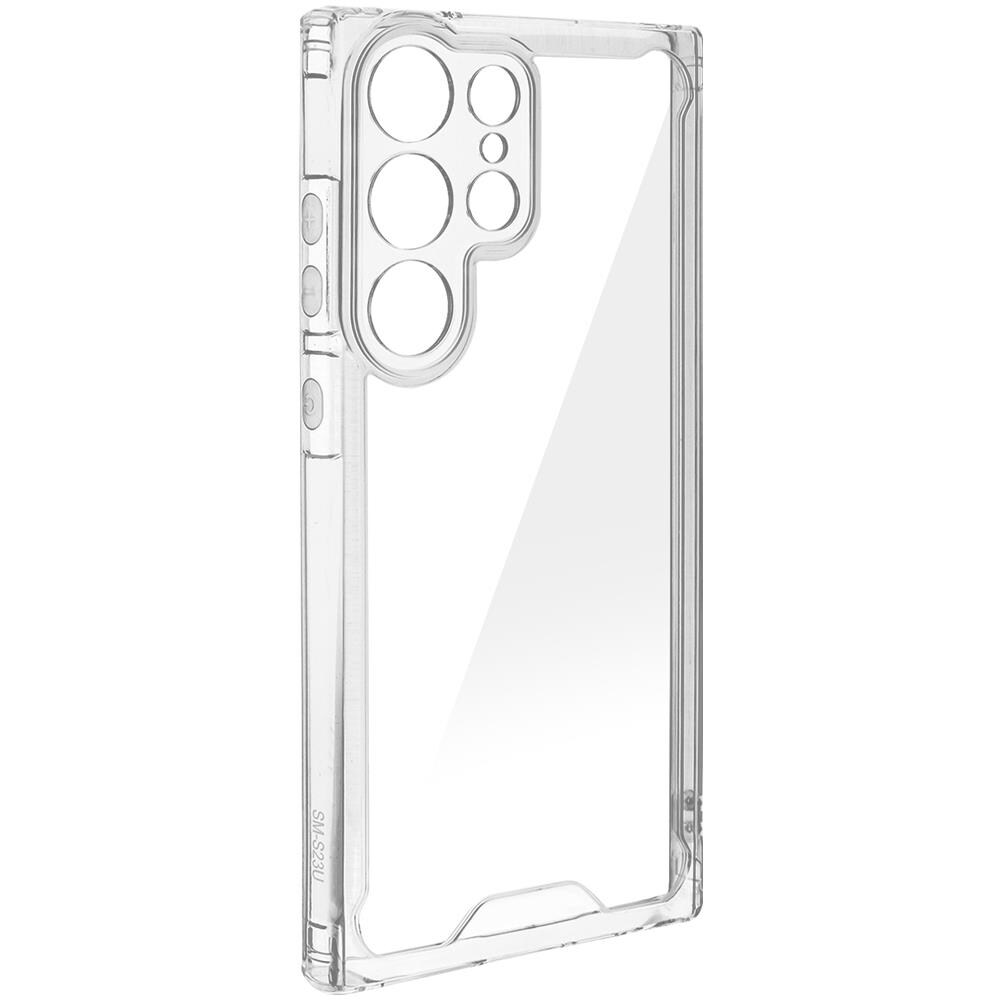 Cover Per Samsung Galaxy S23 Ultra Retro Rigido Angoli Antiurti Trasparente - Foto 5