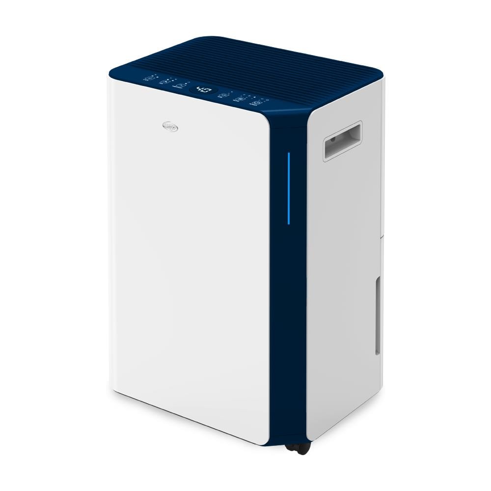 Deumidificatore con Purificatore DRY PURY EVO WF 21 Capacità Deumidificazione 21 litri / 24h Capacità 4.5 Litri Superficie Consigliata 24 mq Wi-Fi Potenza 330 W Colore Bianco / Blu - Foto 1