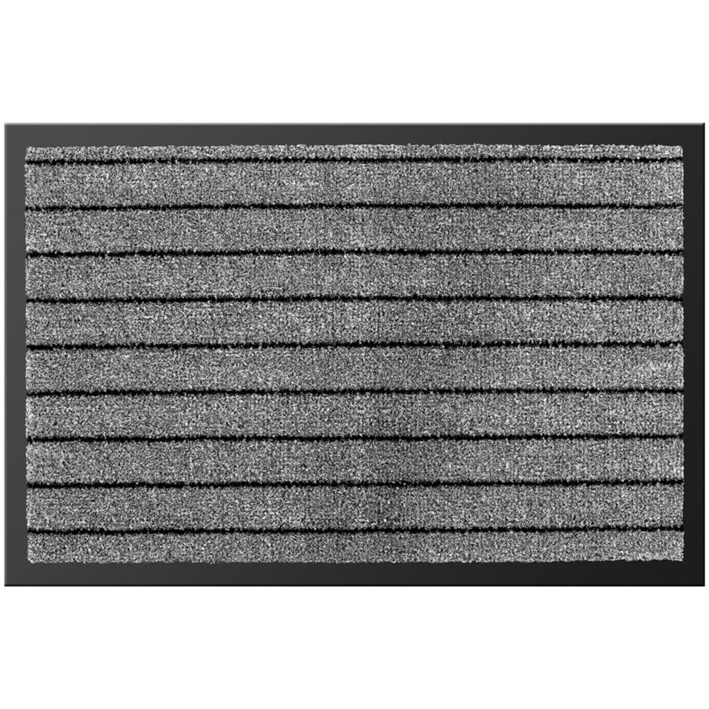 Tappeto Zerbino Entrata Ingresso Casa Esterno Interno Antiscivolo Asciugapassi Alaska 40x60 Grigio - Foto 1