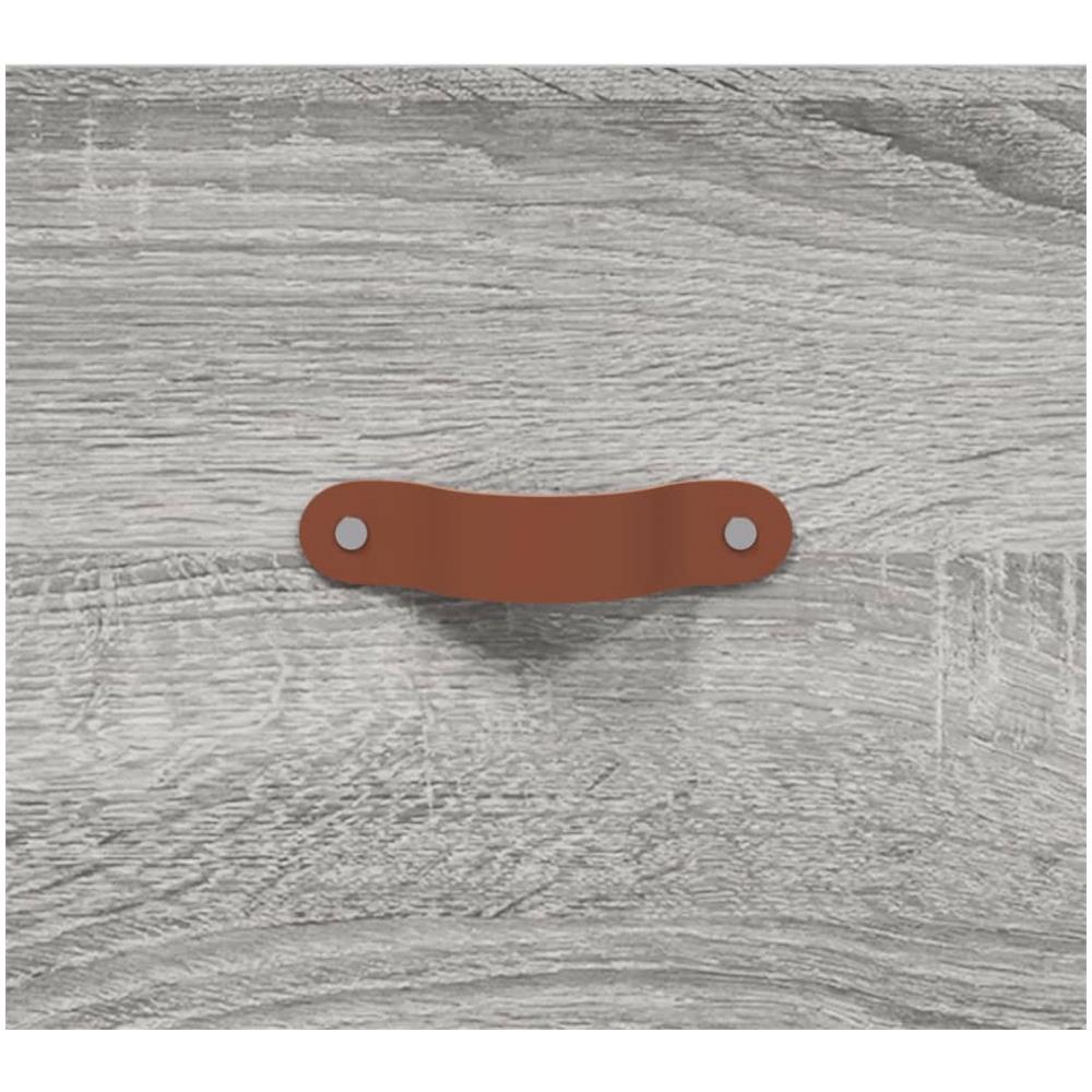 Cassettiera Grigio Sonoma 69,5x34x90 Cm In Legno Multistrato - Foto 9