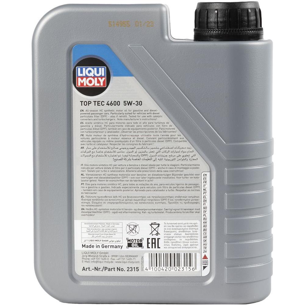 Olio Motore Top Tec 4600 5w-30 1l - Foto 2