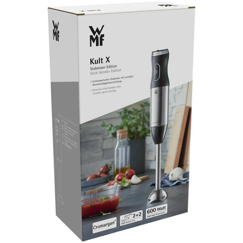 Kult X 04.1655.0011 frullatore Frullatore ad immersione 600 W Nero, Metallico - Foto 6