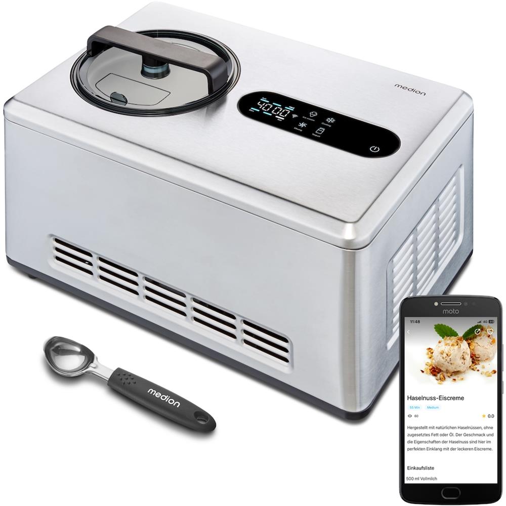 MD 12170 Gelatiera compressore 2 L 220 W Acciaio inox - Foto 1