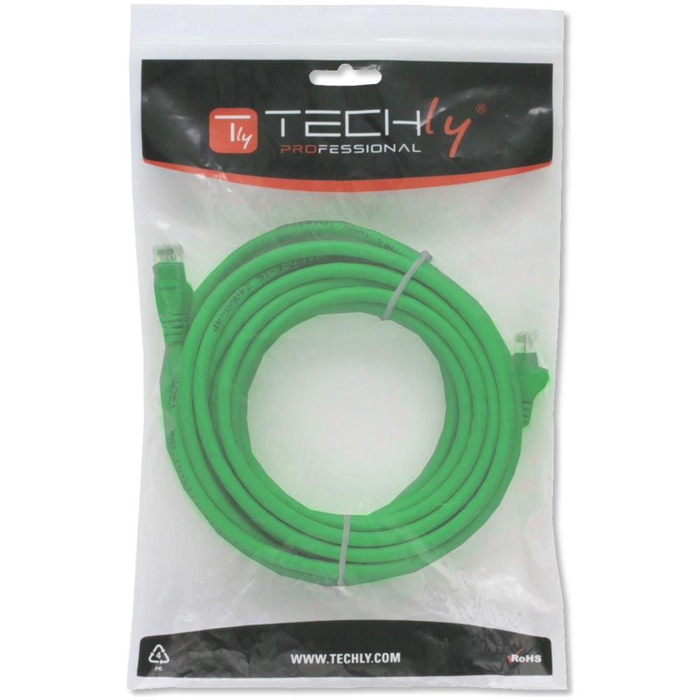 ICOC U6-6U-003-GREET - Cavo di Rete Patch in Rame Cat. 6 Verde UTP 0,3m - Foto 2