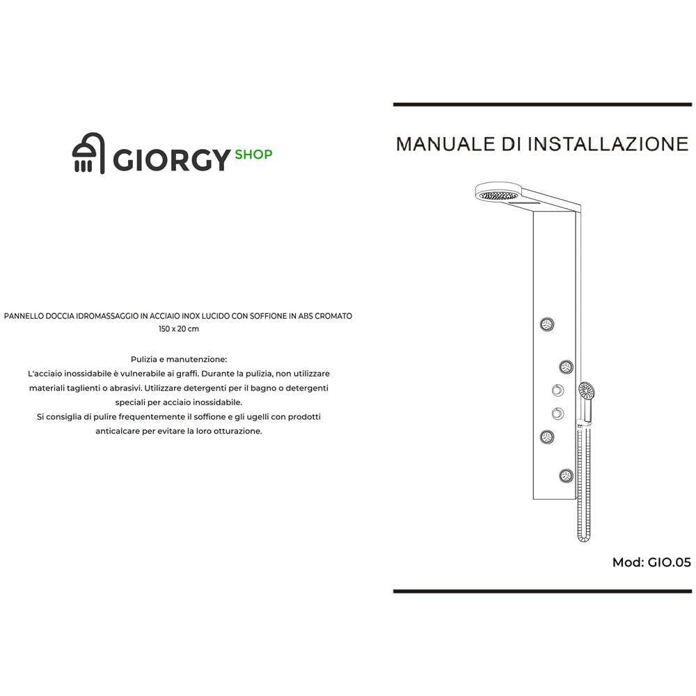 Pannello Doccia Idromassaggio A Quattro Vie In Acciaio Inox Spazzolato - Foto 2