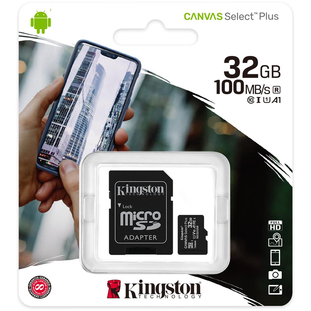 Scheda di Memoria SDHC Canvas Select Plus Capacità 32 GB Classe 10 Velocità 100 MB / s con Adattatore - Foto 5