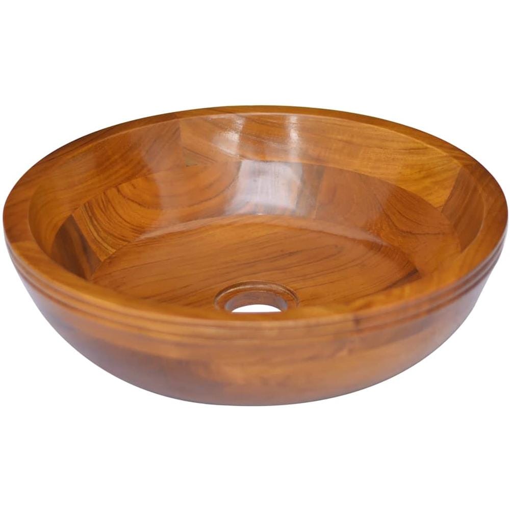 Lavabo in Legno Massello di Teak ?40x10 cm - Foto 1