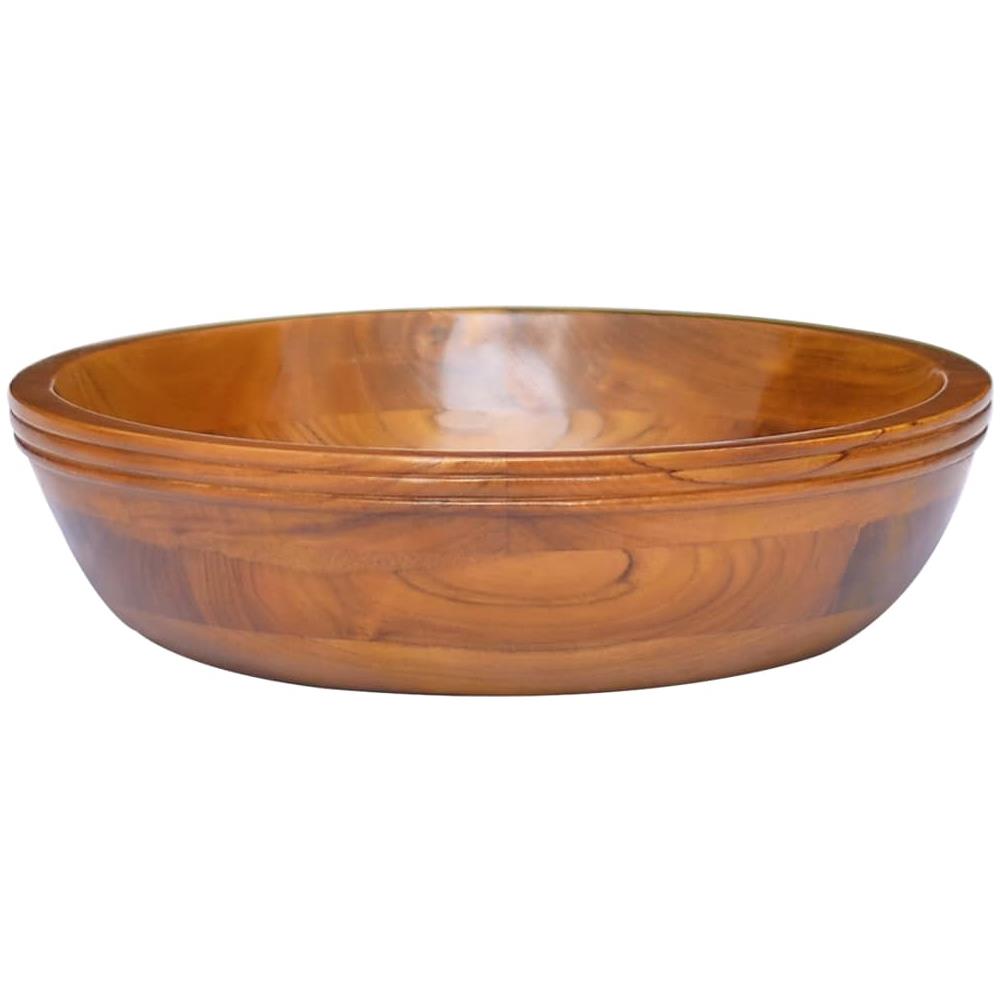 Lavabo in Legno Massello di Teak ?40x10 cm - Foto 3