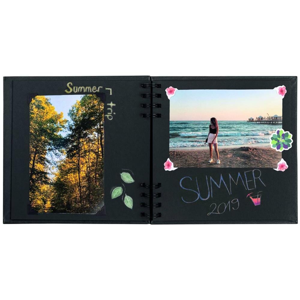 Walther Pimp and create album fotografico e portalistino Nero 30 fogli Rilegatura a spirale - Foto 2