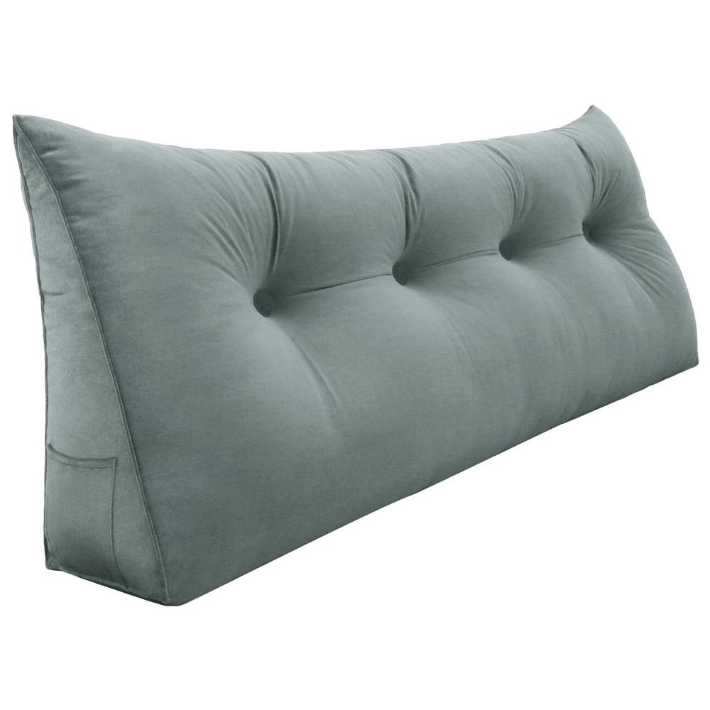 Cuscino A Cuneo Da Lettura Per Schienale, Cuscino Antireflusso Per Letto, Cuscini Gambe Lombare Di Supporto Per Divano, Grandi Testata Letto 120cm Lx20cm Px50cm A - Foto 1