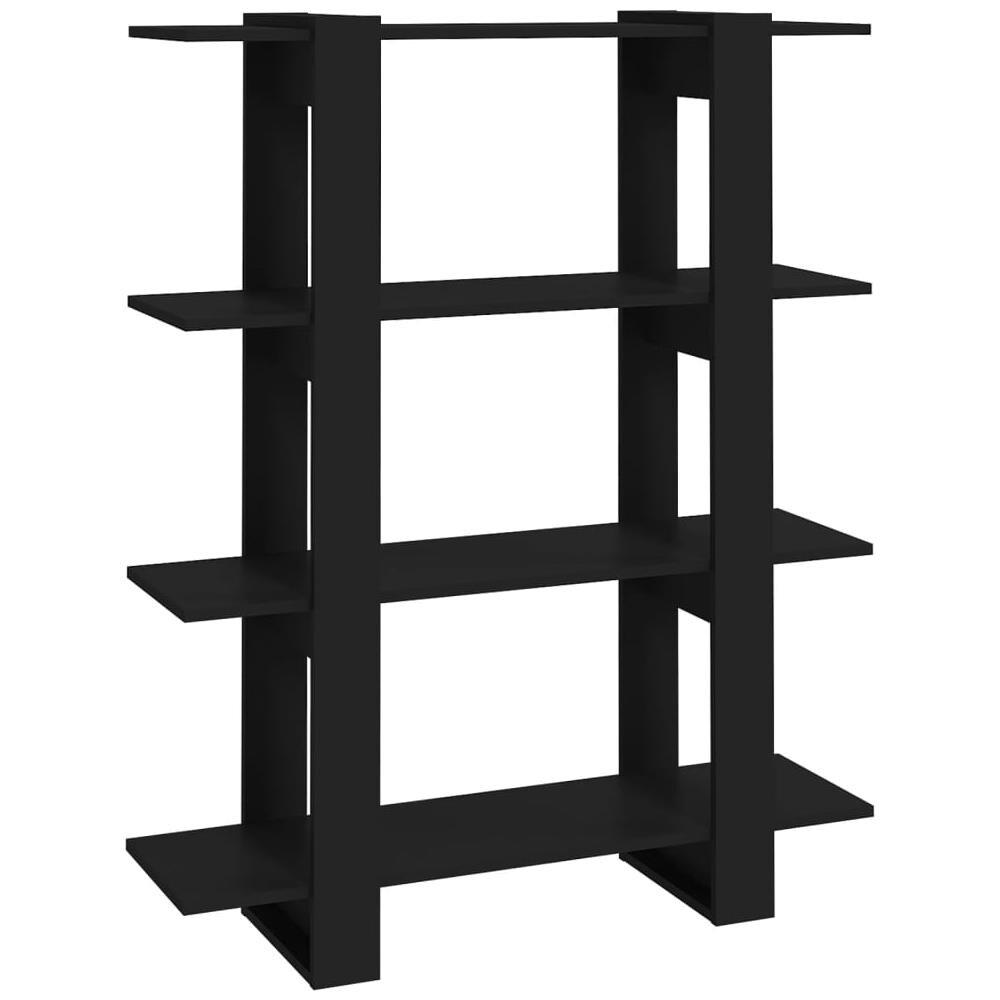 Libreria / divisorio Nero 100x30x123,5 Cm - Foto 2