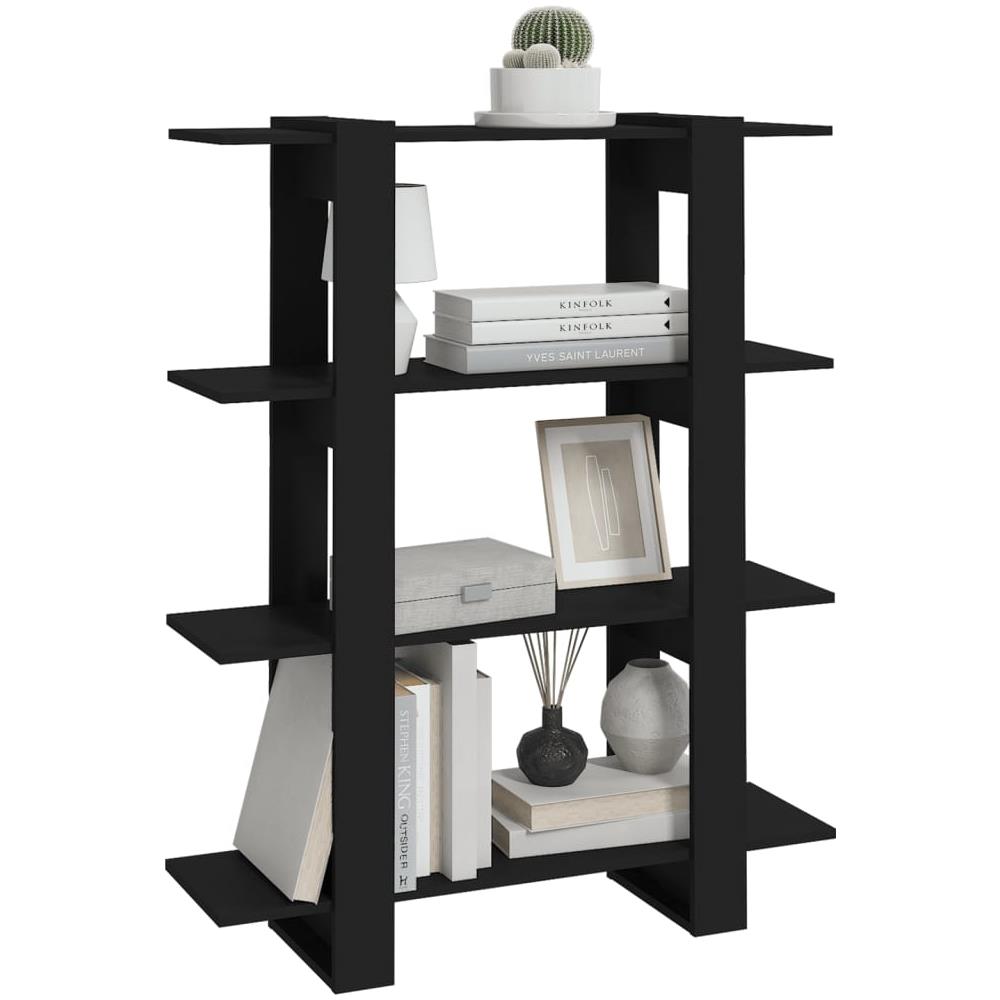 Libreria / divisorio Nero 100x30x123,5 Cm - Foto 3