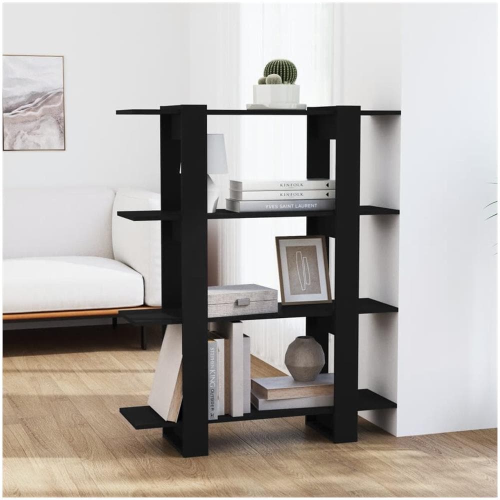 Libreria / divisorio Nero 100x30x123,5 Cm - Foto 1