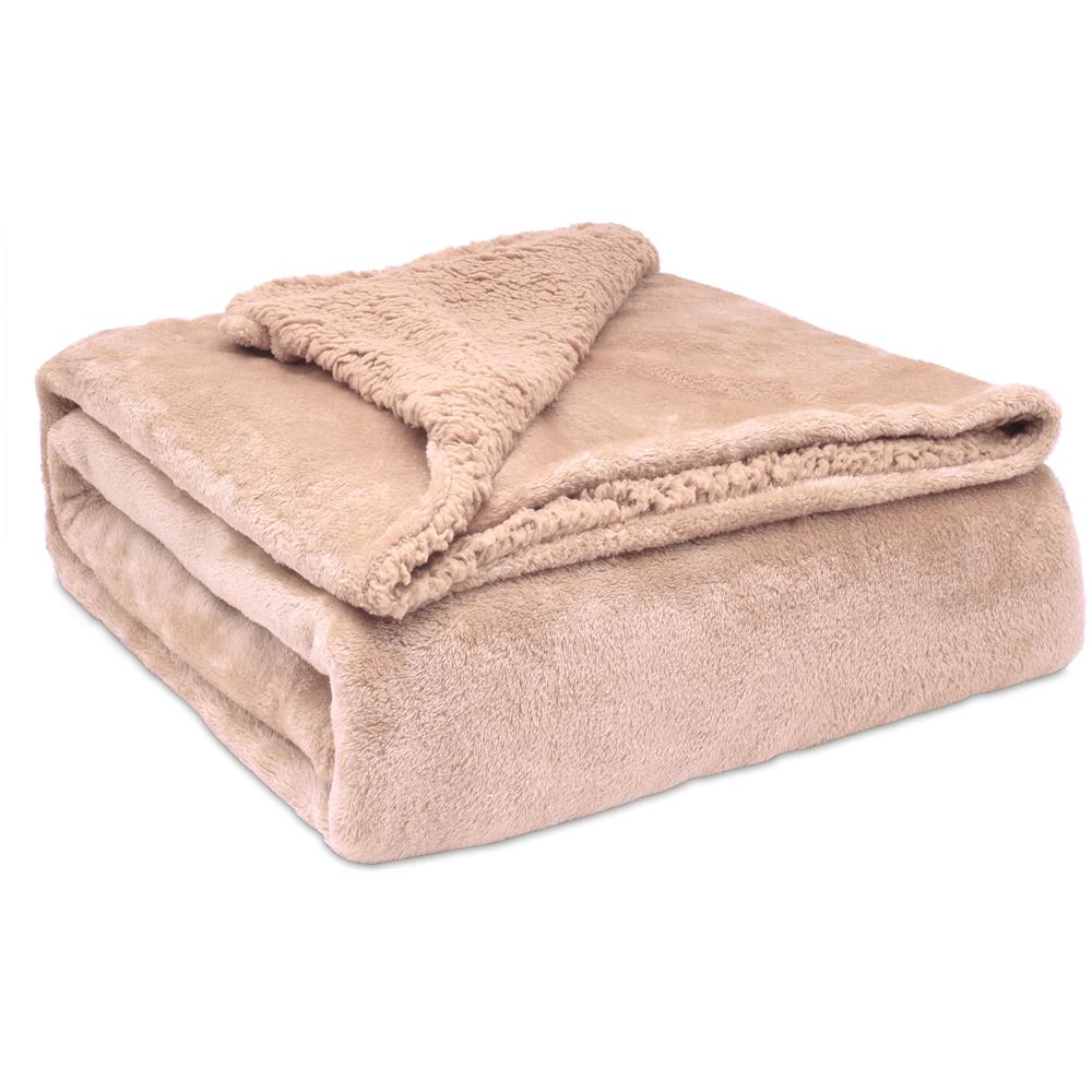 Briebe - Coperta Per Divano / Letto 130x160cm A Doppio Strato In Pile Calde, Accoglienti  Corallo - Foto 1