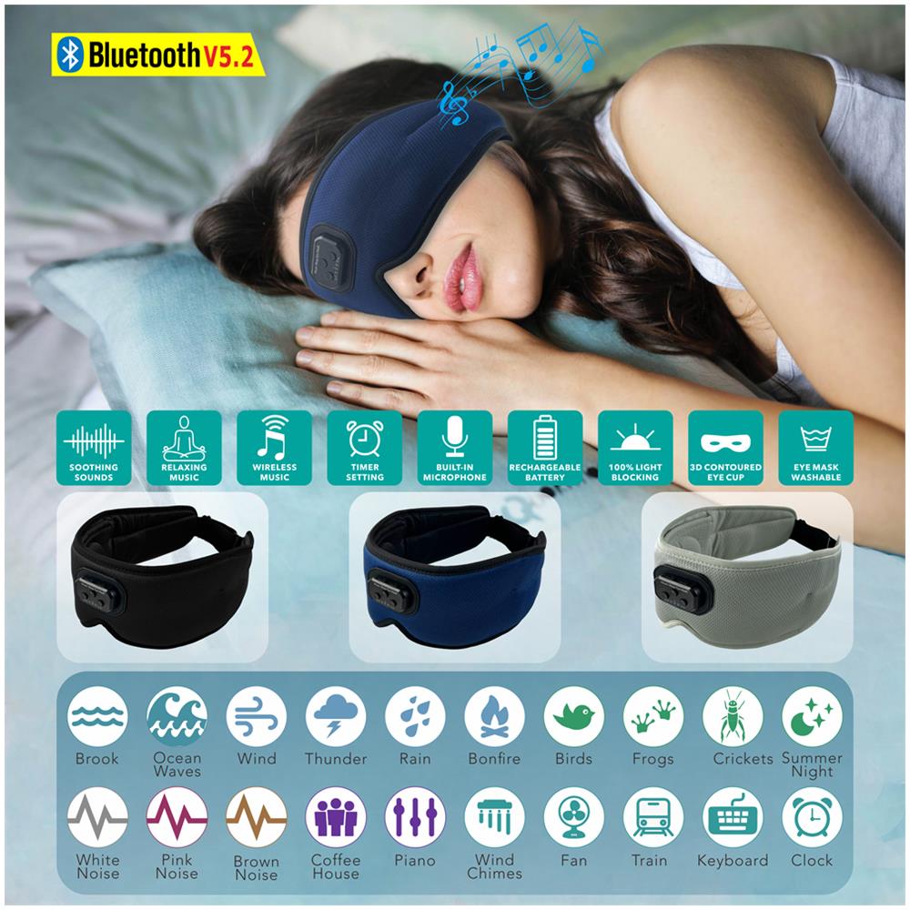 Maschera Per Dormire Bluetooth 3d - Foto 2