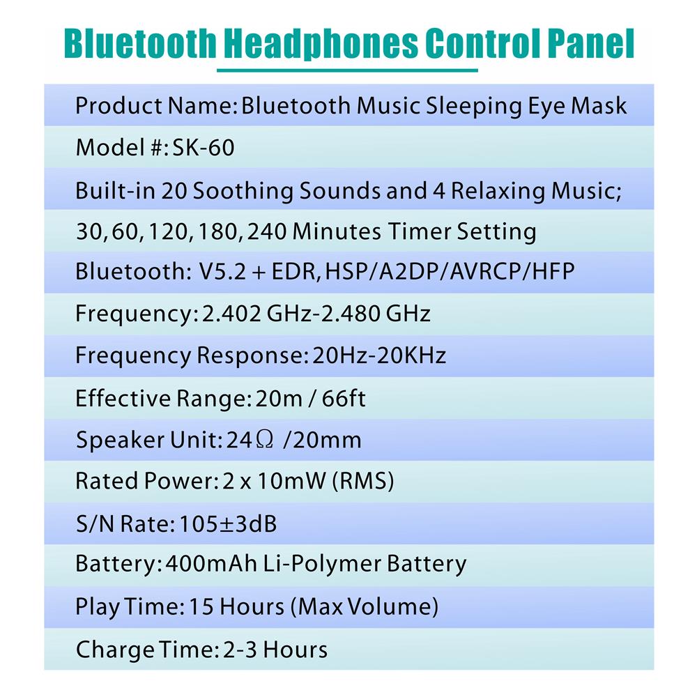Maschera Per Dormire Bluetooth 3d - Foto 5