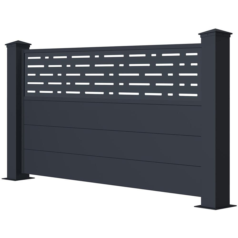 Recinzione In Alluminio Arlberg 190h90 Grigio - Foto 2