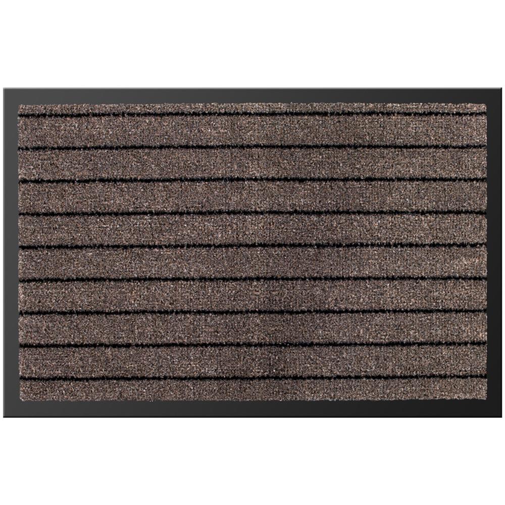 Tappeto Zerbino Entrata Ingresso Casa Esterno Interno Antiscivolo Asciugapassi Alaska 40x60 Marrone - Foto 1