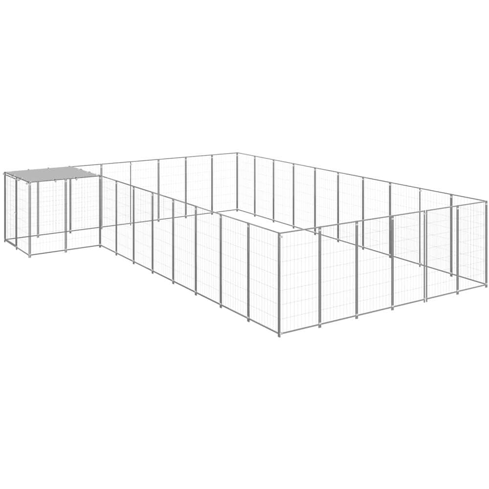 Gabbia Per Cani Argento 19,36 M In Acciaio - Foto 1