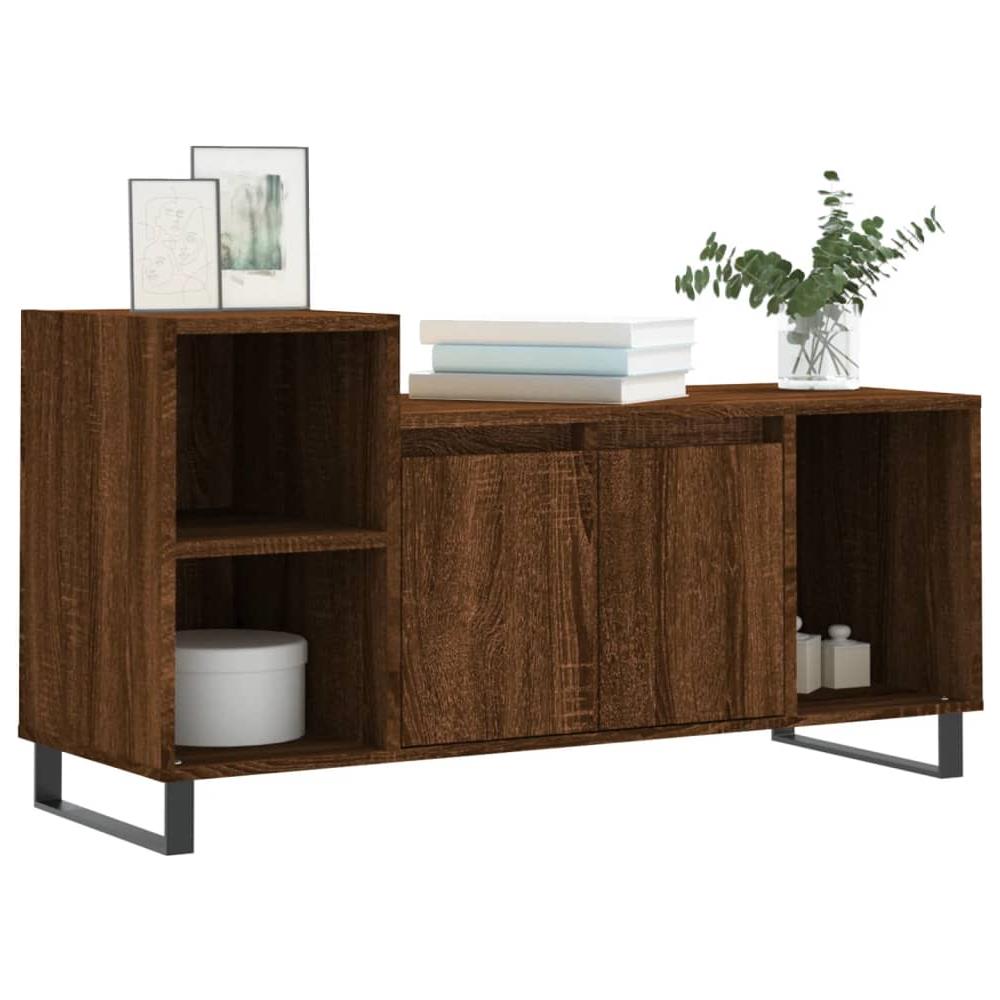 Mobile Tv Rovere Marrone 100x35x55 Cm In Legno Multistrato - Foto 3