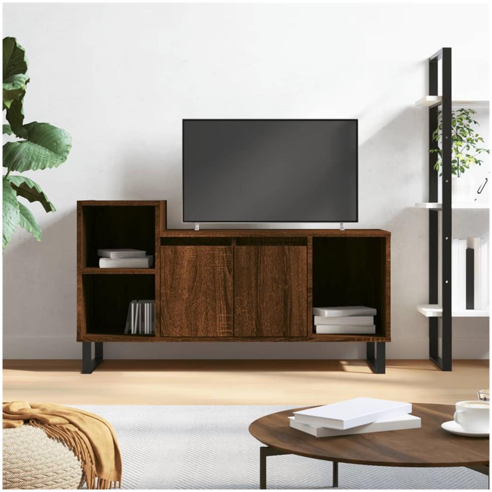 Mobile Tv Rovere Marrone 100x35x55 Cm In Legno Multistrato - Foto 1