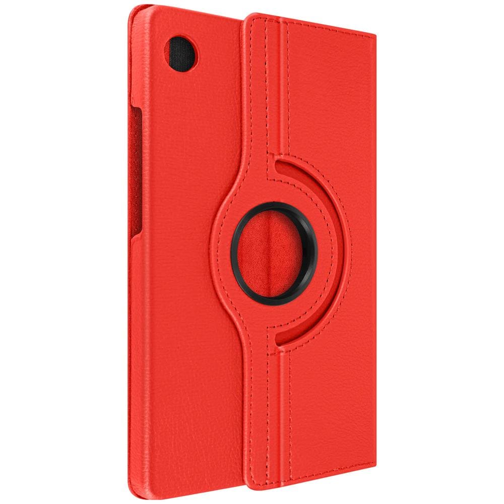 Custodia Folio Per Samsung Galaxy Tab A9 E Tab A11 Con Supporto Rotante Rosso - Foto 1