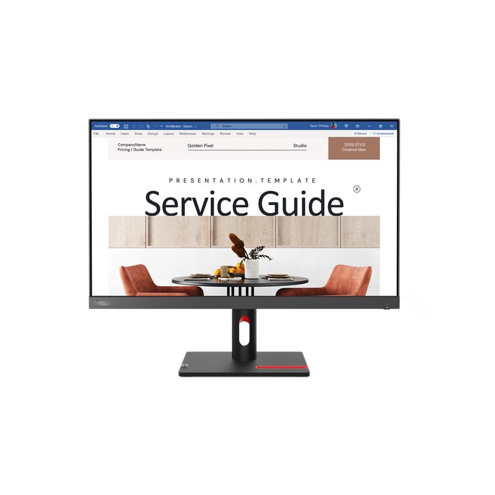 Monitor 23.8" LED IPS ThinkVision S24i-30 1920 x 1080 Full HD Tempo di Risposta 6 ms - Foto 1