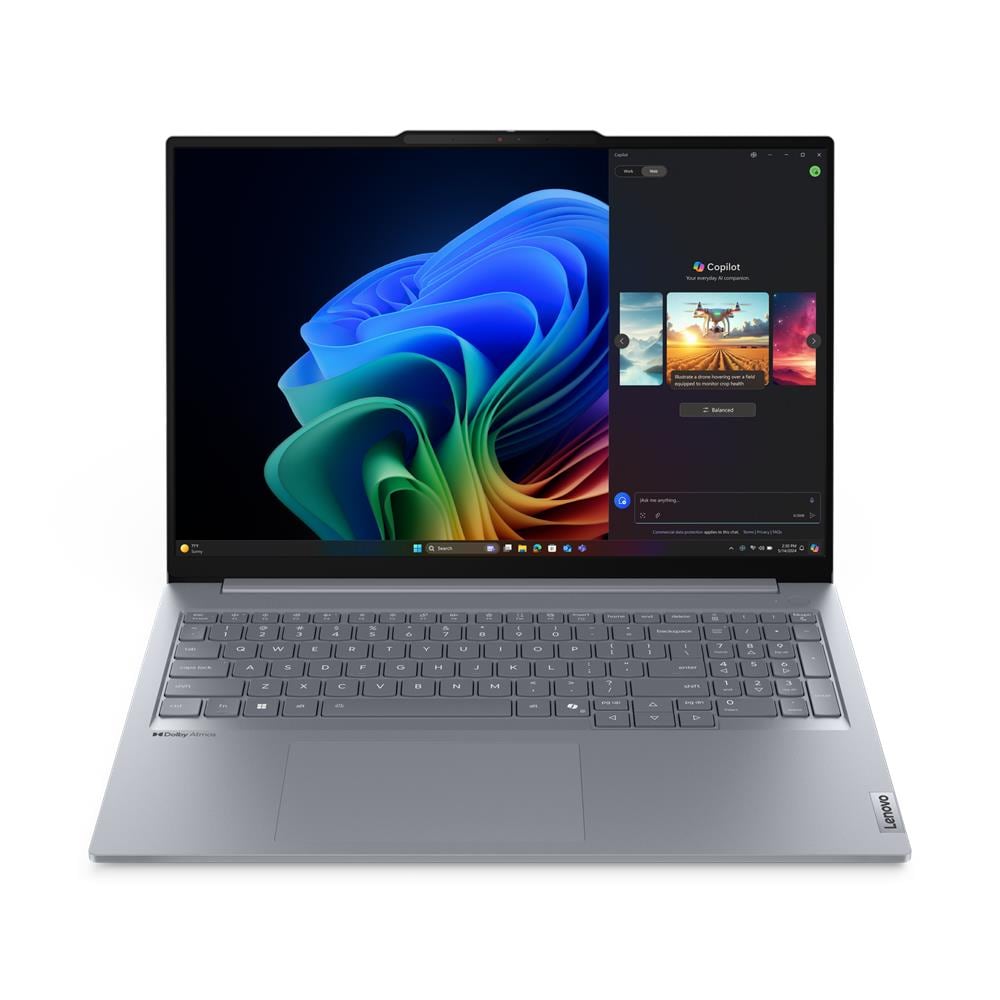 ThinkBook 16 G7 QOY Qualcomm Snapdragon X1P-42-100 Computer portatile 40,6 cm (16") WUXGA 16 GB LPDDR5x-SDRAM 512 GB SSD Wi-Fi 7 (802.11be) Windows 11 Pro Grigio - Foto 1