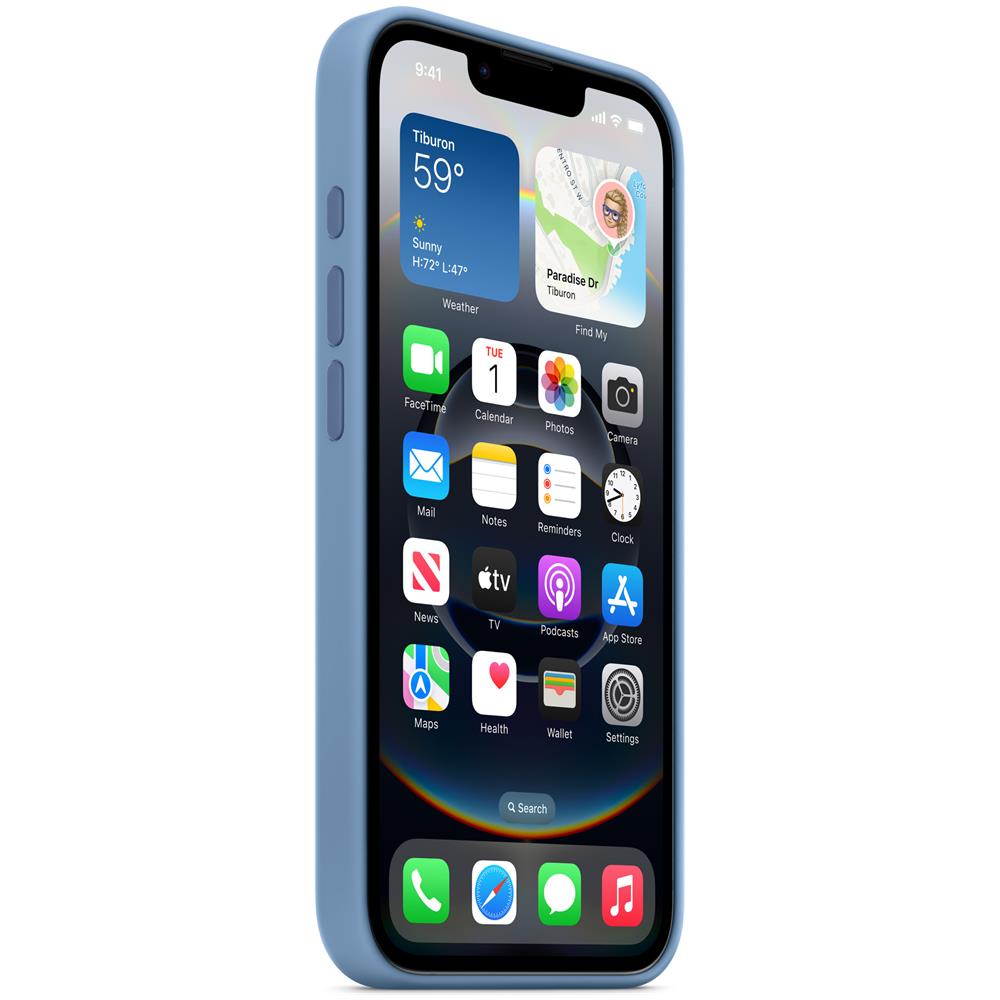Custodia in silicone per iPhone 16e - Blu inverno - Foto 3