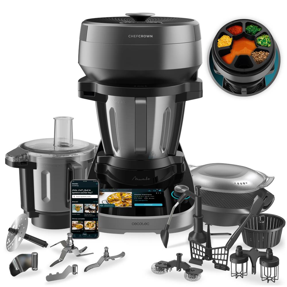 Robot da Cucina Mambo CooKing Total Gourmet Potenza 2200 W Capacità 4,5 L Colore Acciaio Inox - Foto 1