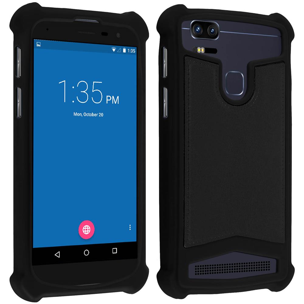 Cover Mocca Universale Smartphone Da 4.3 A 5 Pollici In Silicone Gel Nero - Foto 1