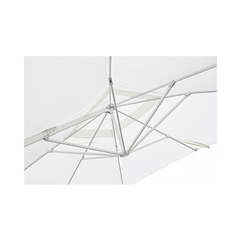 Ombrellone Da Giardino 3 X 3 Palo Laterale Bianco Per Esterno Ristorante Gelateria Bar Hotel Albergo - Foto 3